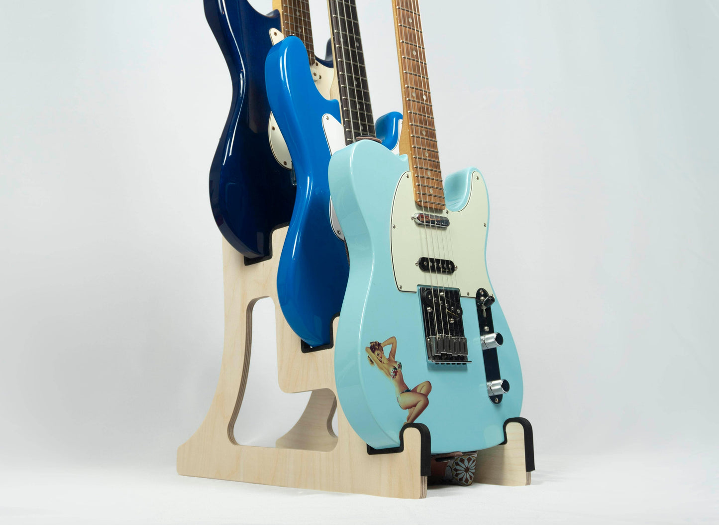 Triple Decker Guitar Stand – Handmade, Customisable, Compact Design