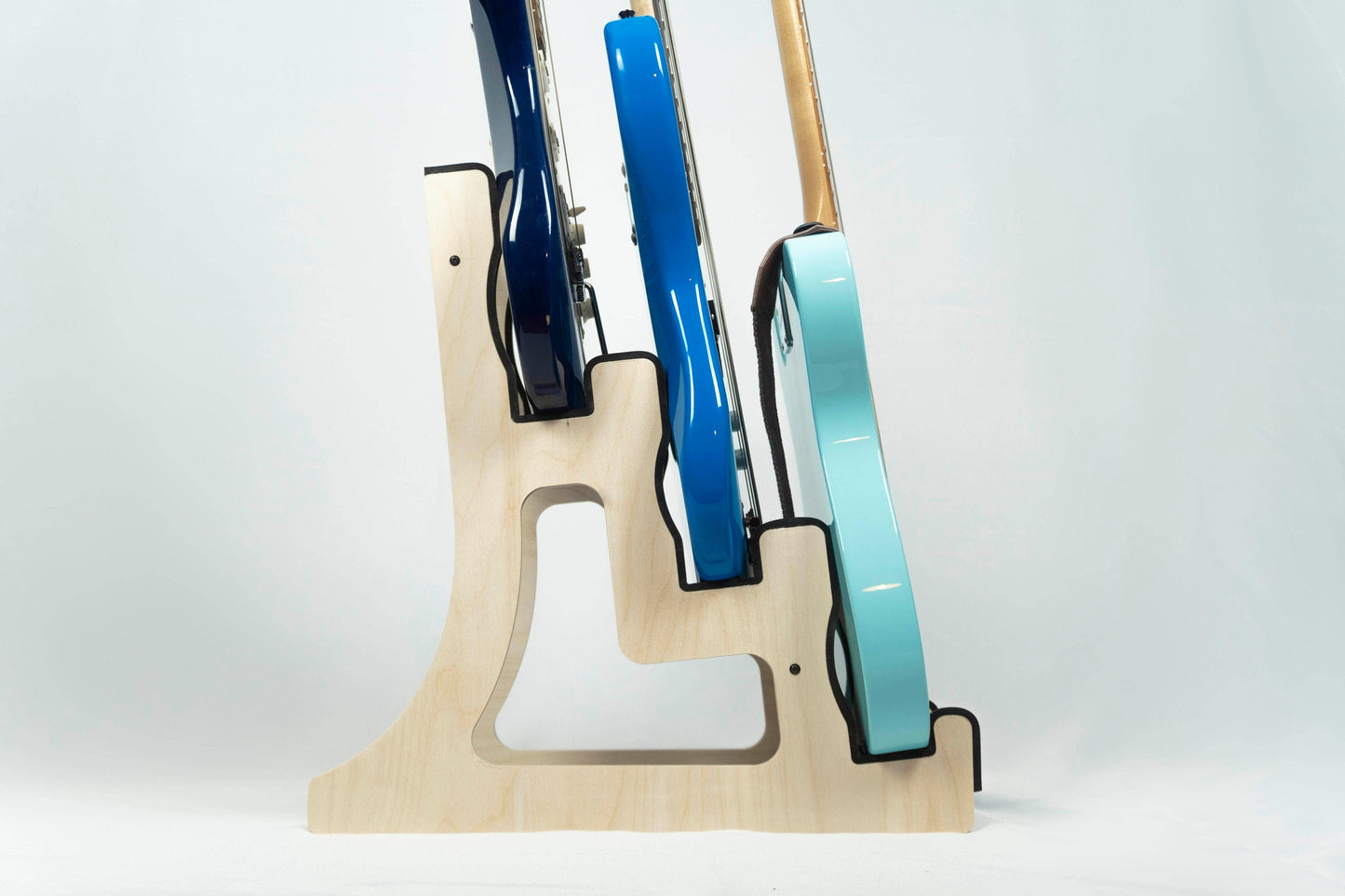 Triple Decker Guitar Stand – Handmade, Customisable, Compact Design
