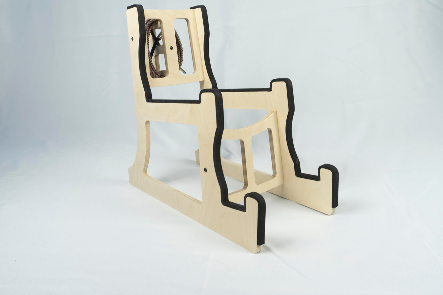 Handmade Guitar Amplifier & Guitar Stand – Compact All-in-One Design