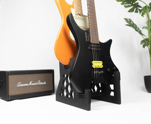 Double Decker Guitar Stand - Compatible with Strandberg + Electric Bass Hollow Body Custom Handmade in Ireland – Fits 2 Guitars