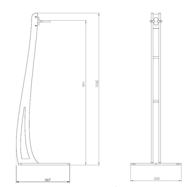 Bespoke Guitar and Instrument Hanging Stand Made In Ireland