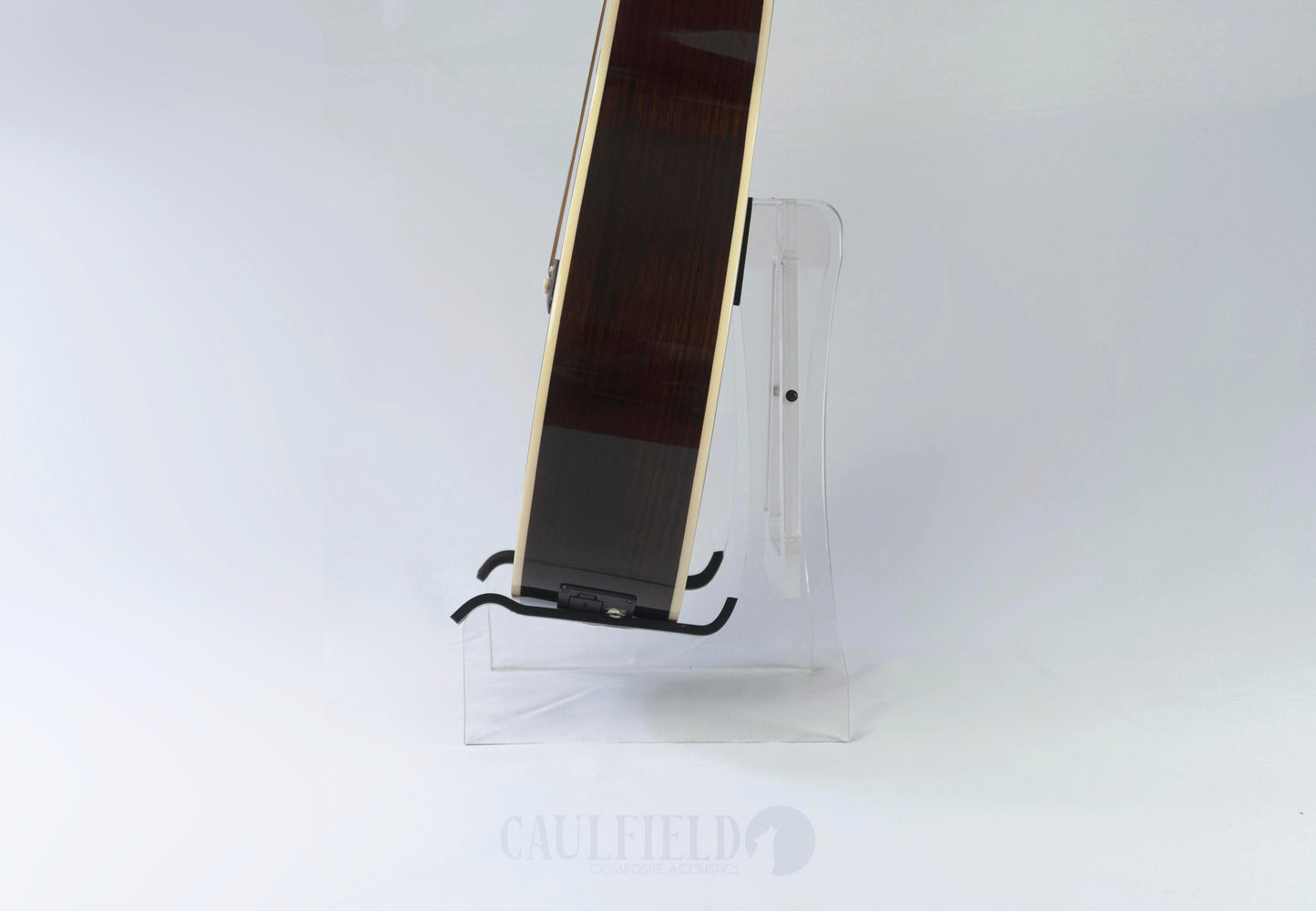 Transparent Guitar Stand - Bulletproof Polymer Glass, Made to order, 1 Guitar Holder, Customisable Transparent, Ireland