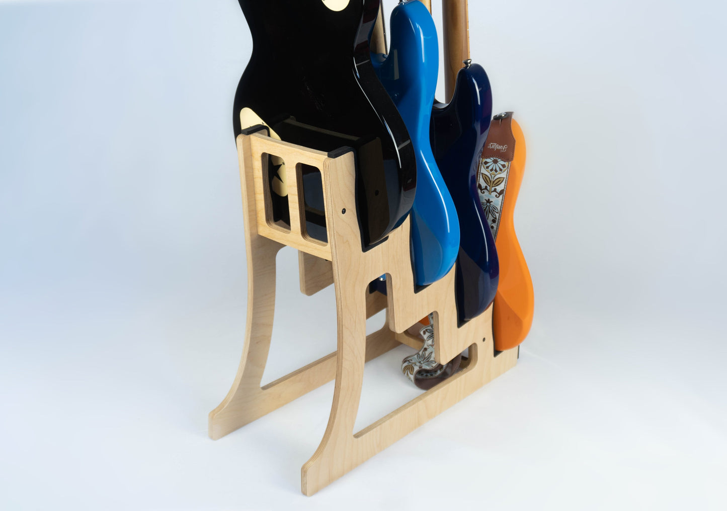 Quad Decker Musical Instrument Stand, Customisable for Guitar and more, Made In Ireland, 4/Four Guitar Stand, Holder